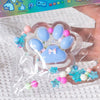 Kawaii Donut Cat Paw Squeeze Toy – Stress Relief Sensory Play