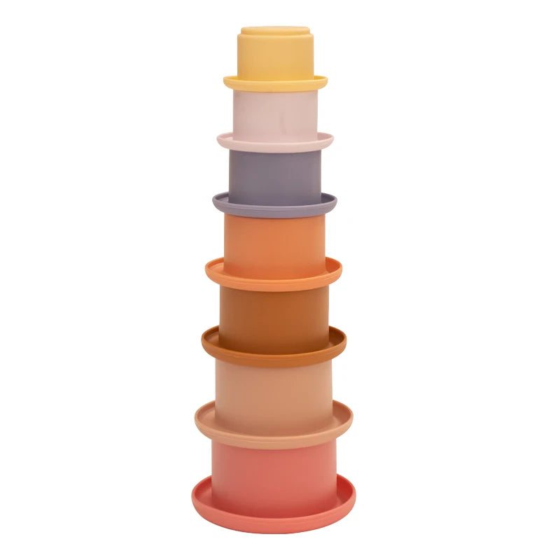 Silicone Stacking Cups for Toddlers – Montessori Nesting Toy