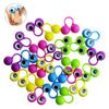 A collection of 100 colorful finger puppet toys for kids, featuring various shapes and colors.