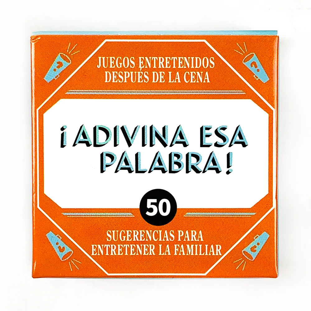 Name That Word! – 50-Card Spanish Mini Game Set