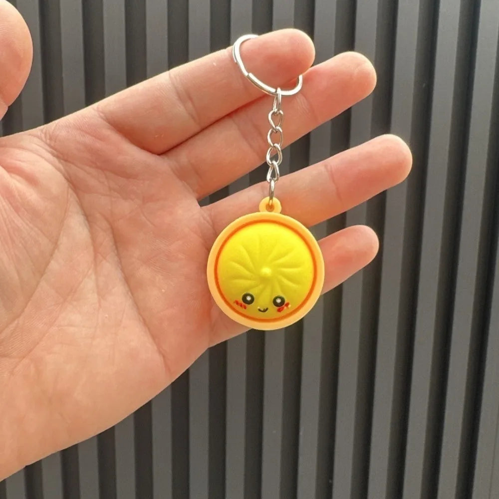 Handcrafted Resin Dumpling Keychains