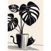 Black Cat & Plant Paint by Numbers Kit