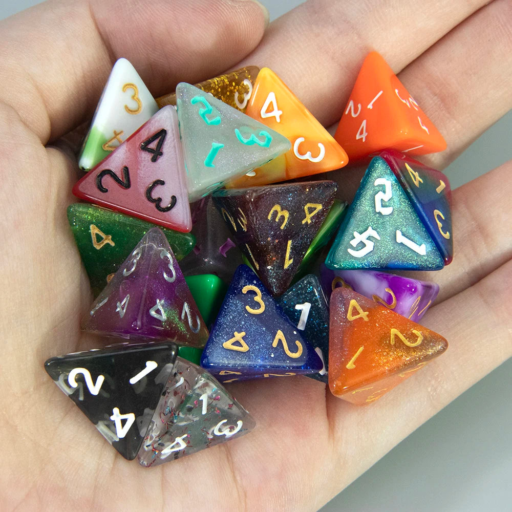 Polyhedral Resin Dice Set (10-Piece) for D&D and RPG