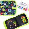 Reusable Erasable Doodle Book for Kids with 12 Watercolor Pens