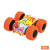 Orange four-wheel drive stunt car with pull-back action featuring a dragon design
