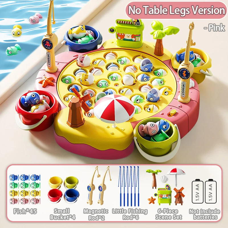 Magnetic Fishing Game with 360° Rotation – Educational Toy for Kids