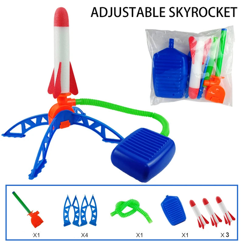Foot Pump Rocket Launcher Toy