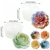 Reusable Rose Silicone Mold with Realistic Layered Petals