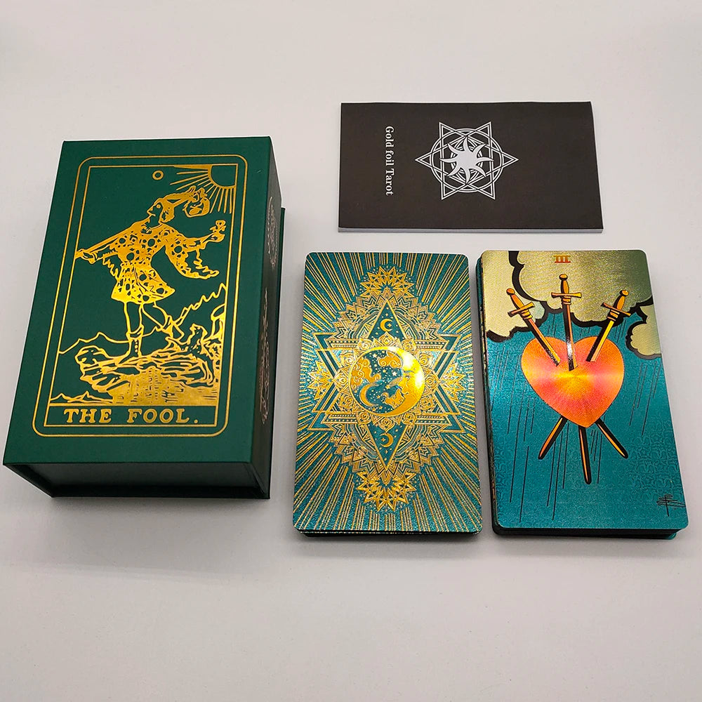 Gold Foil Rider Waite Tarot Deck
