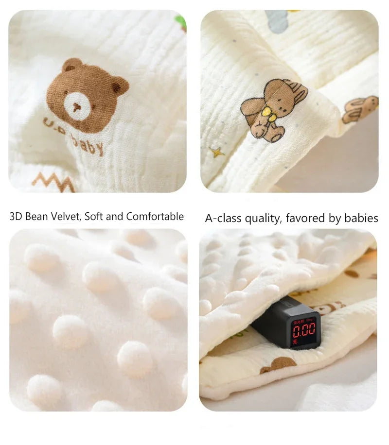 Breathable Four-Season Baby Pillow with Soft Cotton Cover