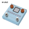 A light blue M-VAVE multi-effects processor unit with various knobs and controls.