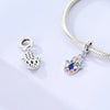 Classic Charm Bead with Cubic Zirconia Accent