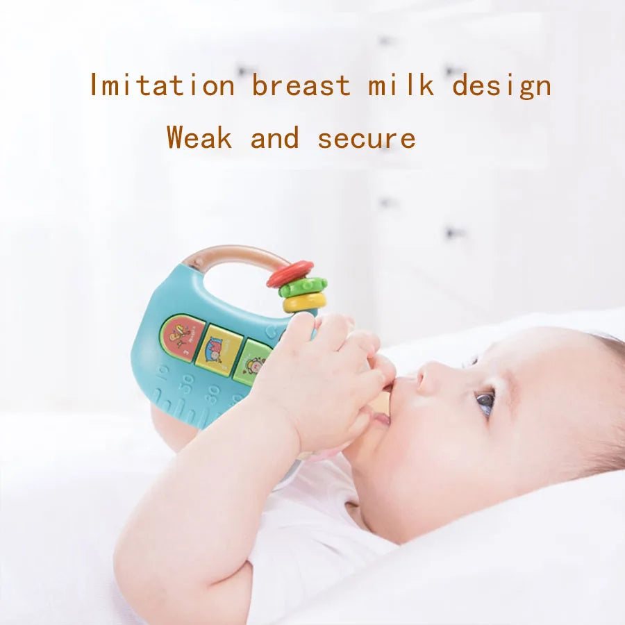 Baby Pacifier Rattle with Lights and Music