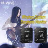 An M-VAVE wireless system featuring a guitar and two portable transmitters and receivers.
