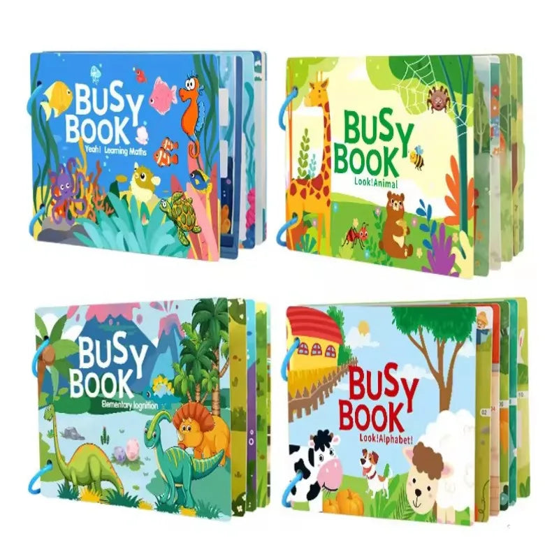 Montessori Quiet Busy Book for Early Learning