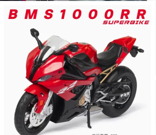 Red BMS 1000RR Superbike diecast sport motorcycle model