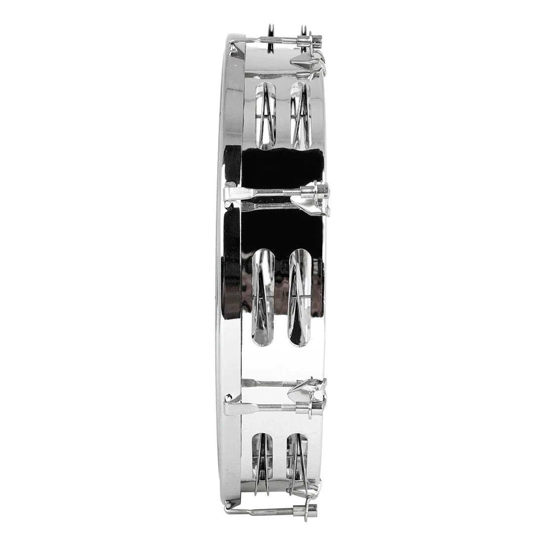 Self-Tuning Double Row Tambourine with Stainless Steel Rings