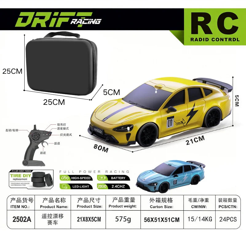 1:24 Scale RC Drift Car – High-Speed Remote Control Sports Car