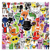 A collection of colorful decorative stickers featuring various characters and designs for accessories.