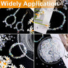 A collection of 300 crystal glass beads in various shapes and sizes with an AB finish displayed on a plate.