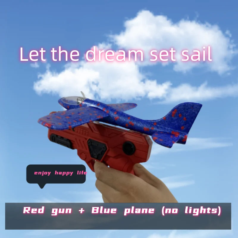 Foam Plane Launcher – Outdoor Catapult Toy for Kids