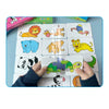Toddler Animal & Fruit Puzzle Cards with Truck Matching Game