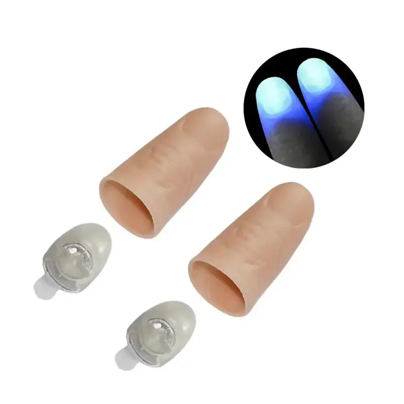 LED Flashing Finger Tips for Magic Tricks and Party Pranks