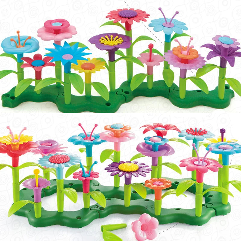 Creative Flower Garden Building Playset for Kids
