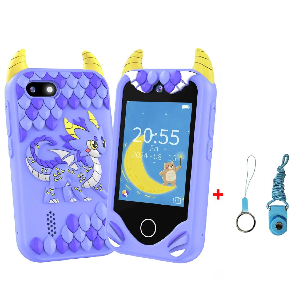 Kids' Smart Phone Toy with Dual Camera and 28 Learning Games
