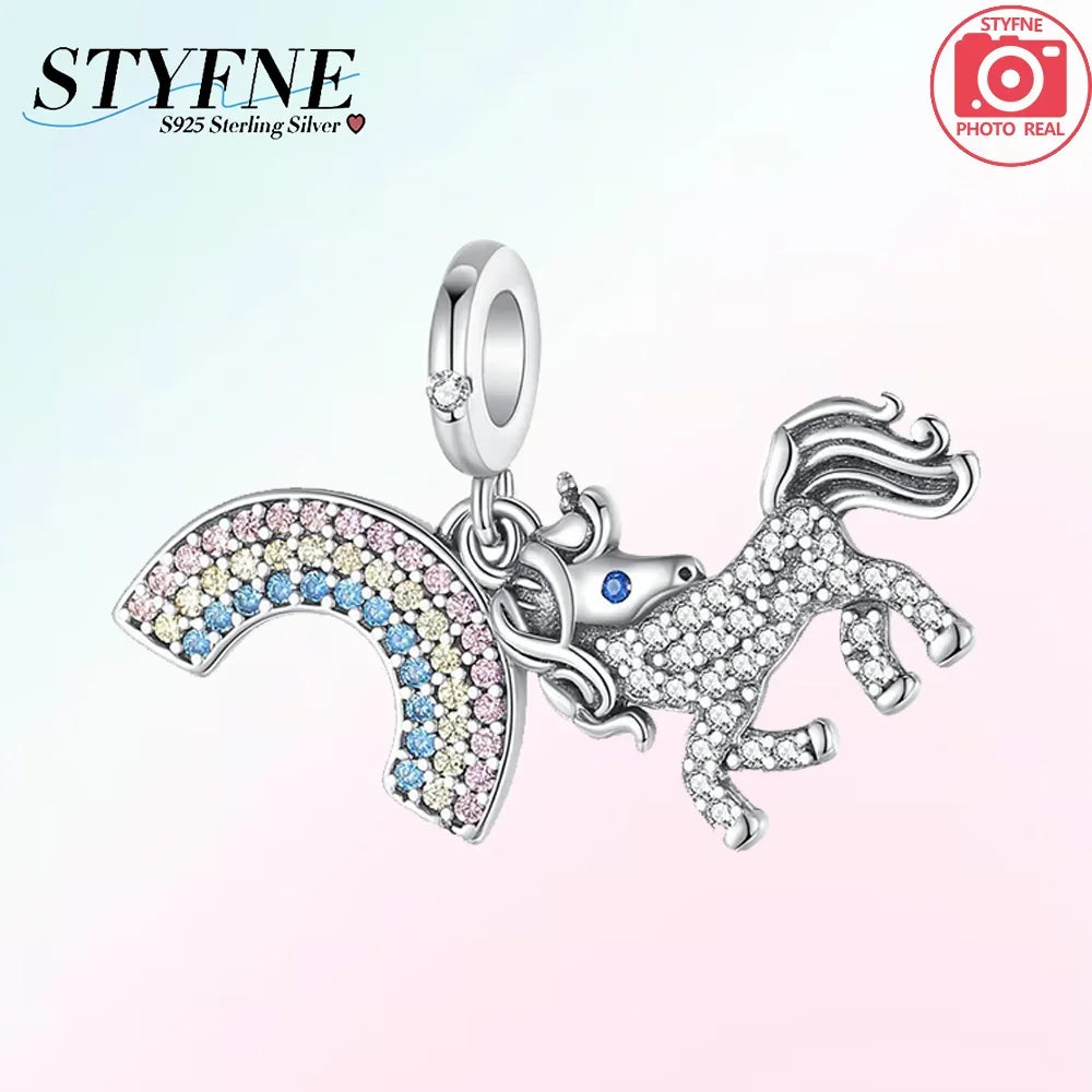Enchanting Unicorn Pegasus Charm for Jewelry and Accessories