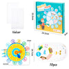 A box of Digital Clock Quiet Book featuring colorful shapes and numbers for early learning.