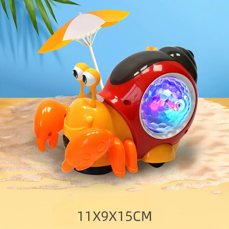 Musical Crawling Crab Toy with Lights and Sound