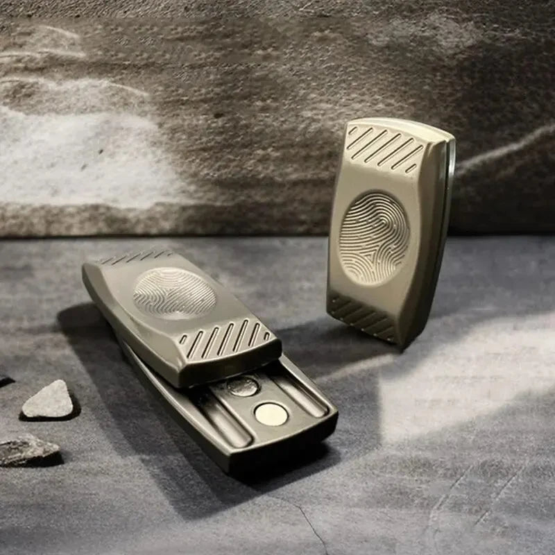 Magnetic Metal Fidget Slider with Fingerprint Grip