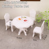 Miniature Dollhouse Furniture Set with Cradle, Piano & Table