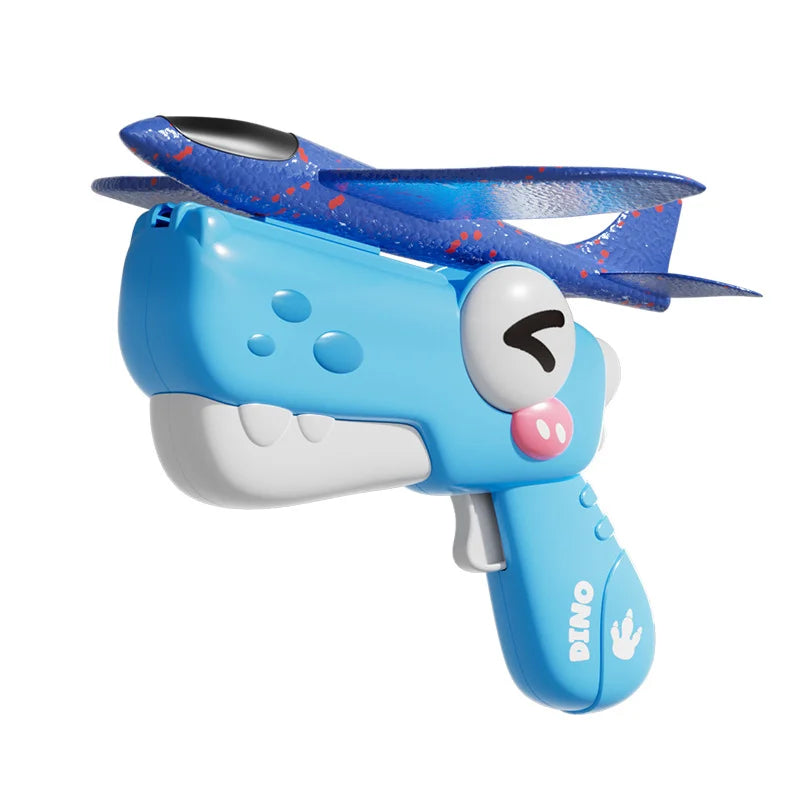Dinosaur Foam Airplane Launcher Toy