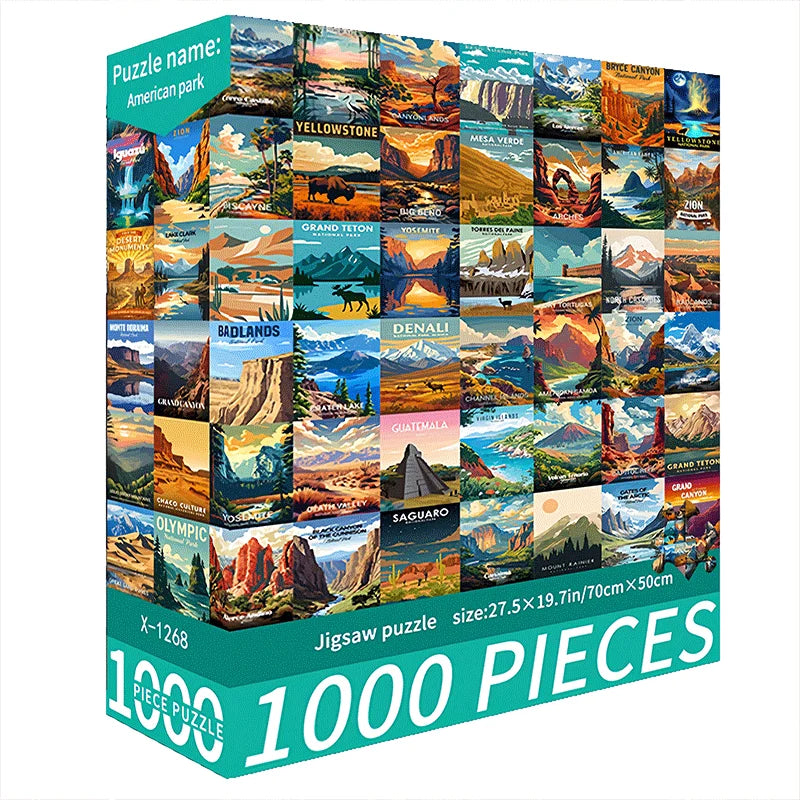 1000-Piece US National Park Jigsaw Puzzle