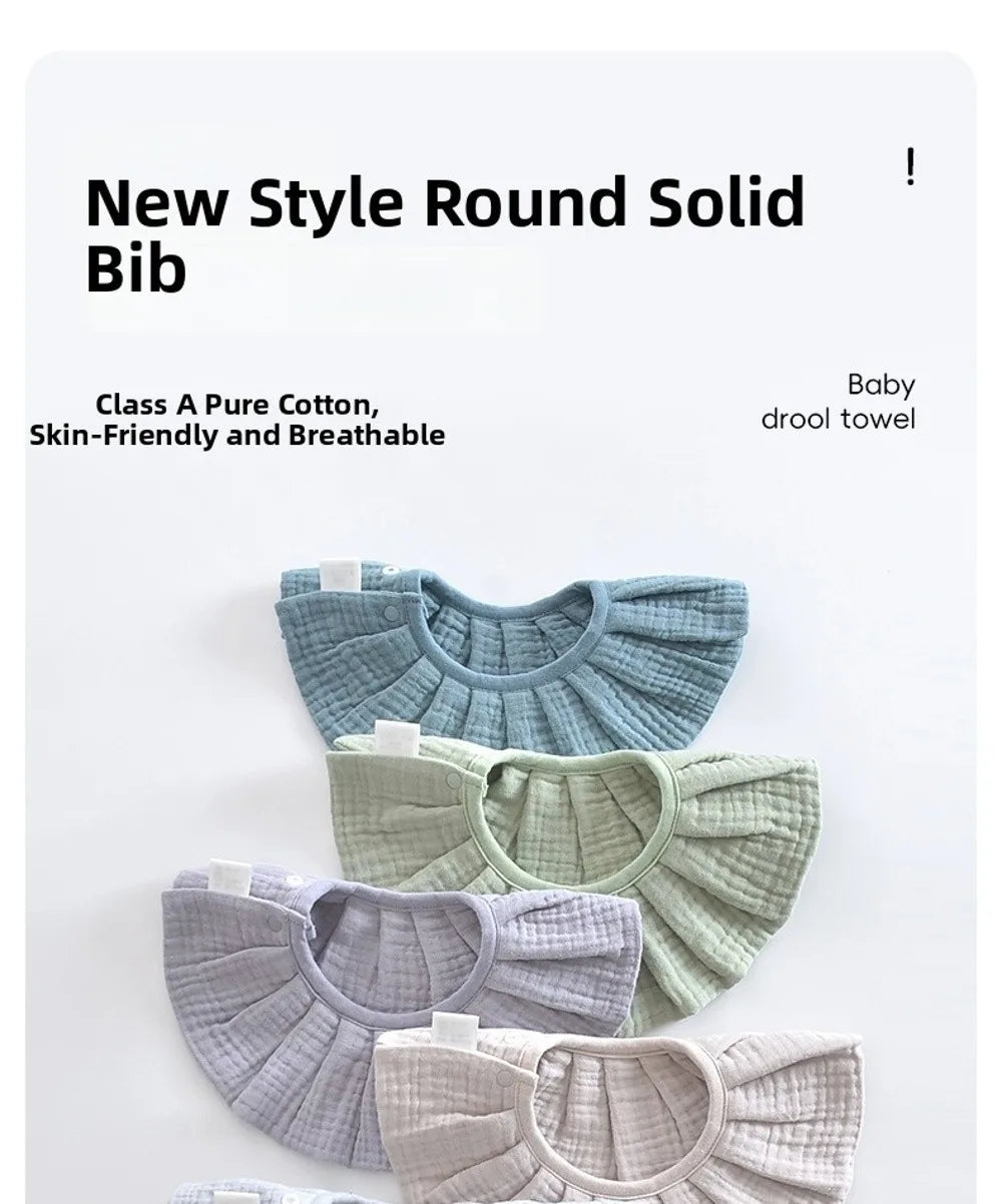 360° Reversible Cotton Baby Bibs – Soft, Absorbent Bandana Drool Bibs for Boys & Girls