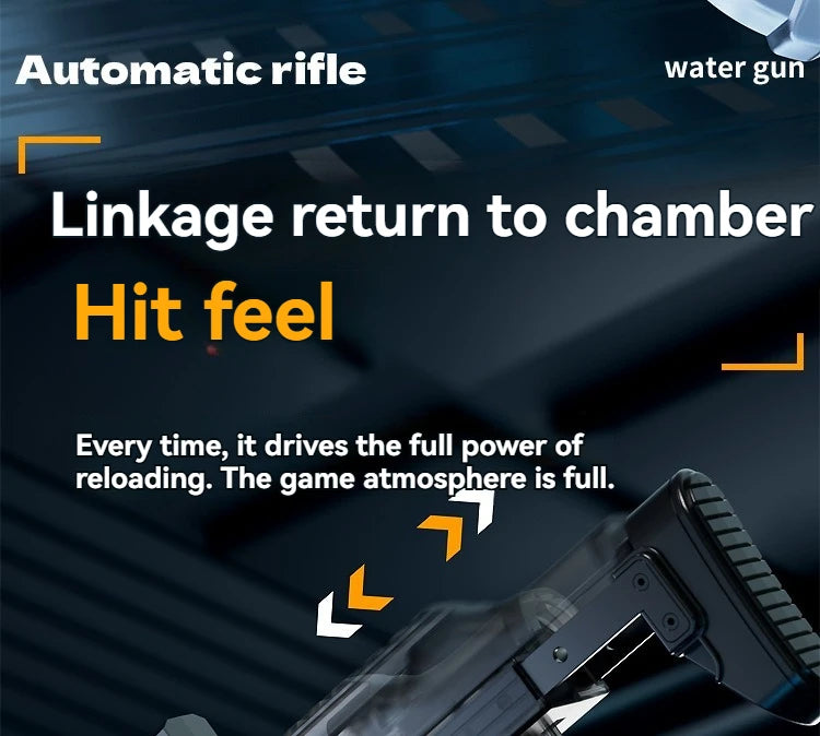 Electric Water Blaster with LED Lights for Outdoor Fun