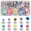 A collection of self-adhesive googly eyes in various sizes and colors, packaged for DIY crafts.