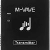 Black M-VAVE wireless transmitter device with a musical note icon displayed on the screen.