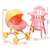 Mini Doll Stroller Trolley with Shoes for 1/12 Scale Dolls
