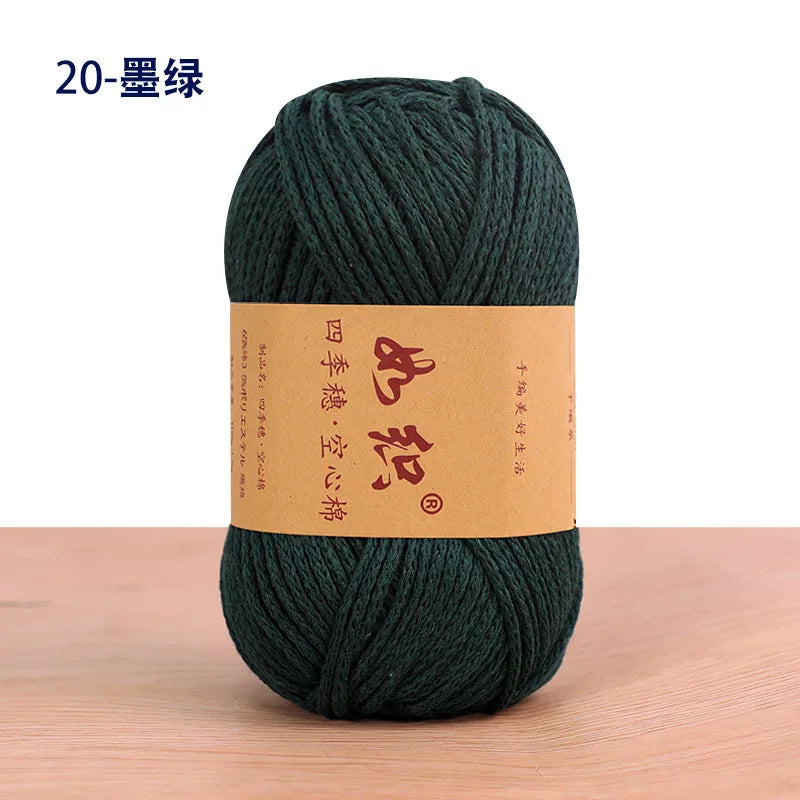 Soft Cotton Blend Crochet Yarn – 85m per Roll