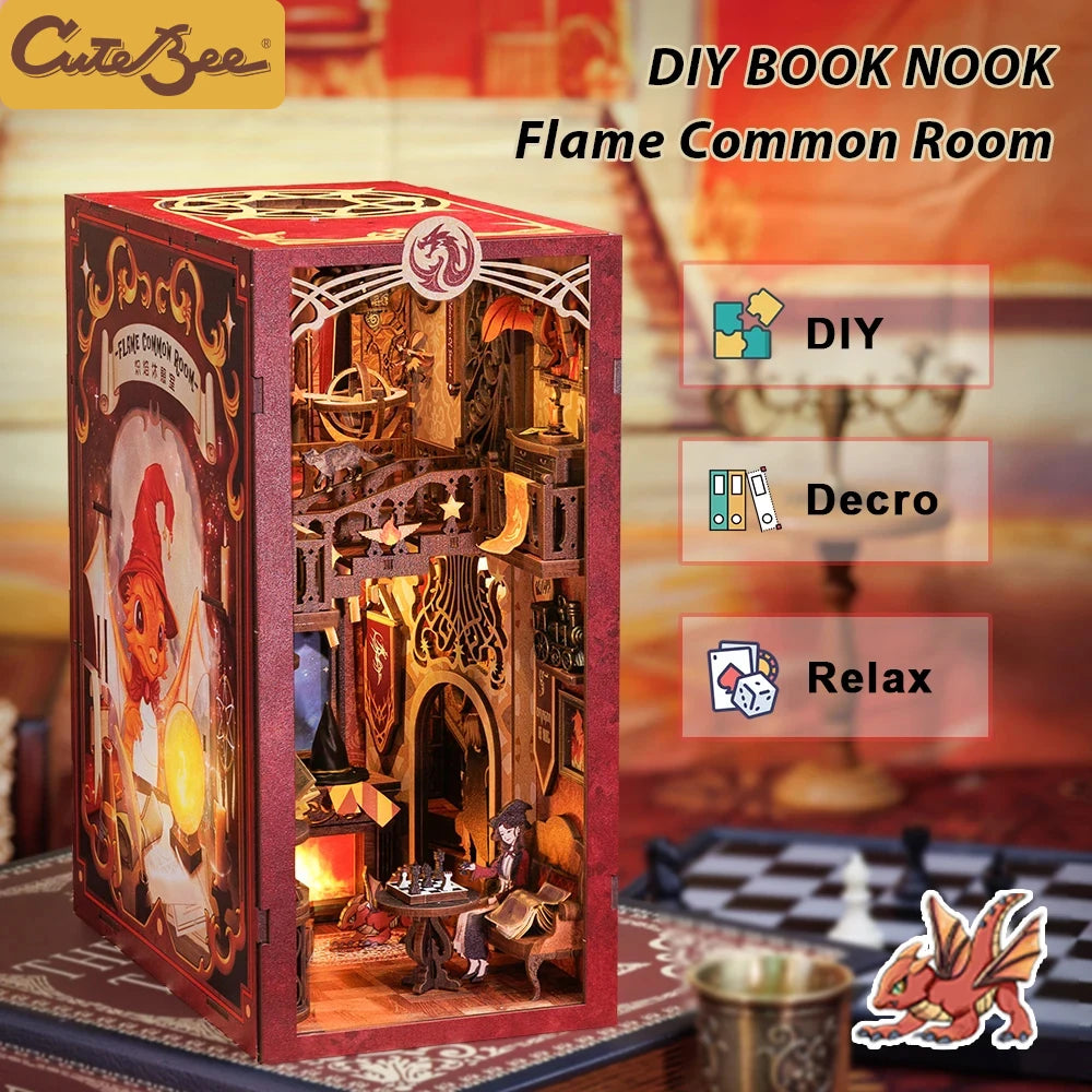 Eternal Bookstore DIY Book Nook Kit with LED Lighting