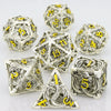Hollow Metal Polyhedral Dragon Dice Set