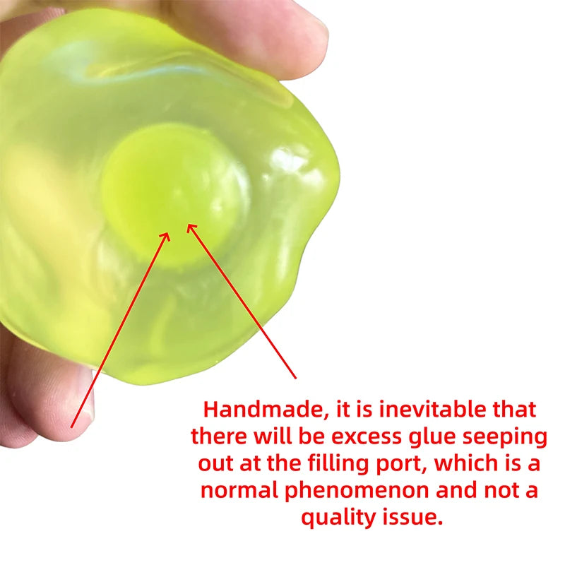Squishy Coconut Oil Stress Ball – Handmade Sensory Fidget Toy