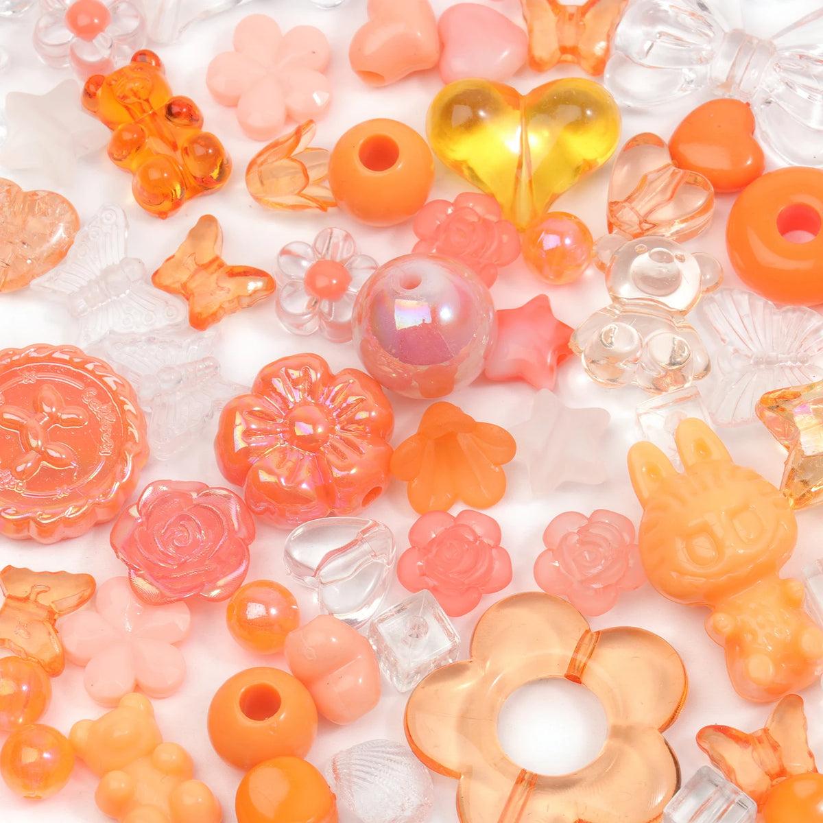 Colorful Assorted Acrylic Beads for DIY Jewelry Making
