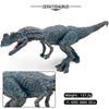 A hand-painted realistic Ceratosaurus dinosaur figure shown in profile with detailed texture and scale.