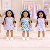 Floral Dress and Sun Hat Set for 16-18 Inch Dolls