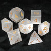 Premium 7-Piece Frosted Gemstone Polyhedral Dice Set for Tabletop RPGs