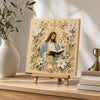 Religious Diamond Painting Kit with Frame – Jesus and Holy Mary